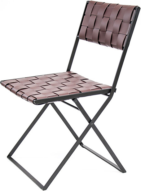 Brown Leather Folding Chair ?t=1483640422