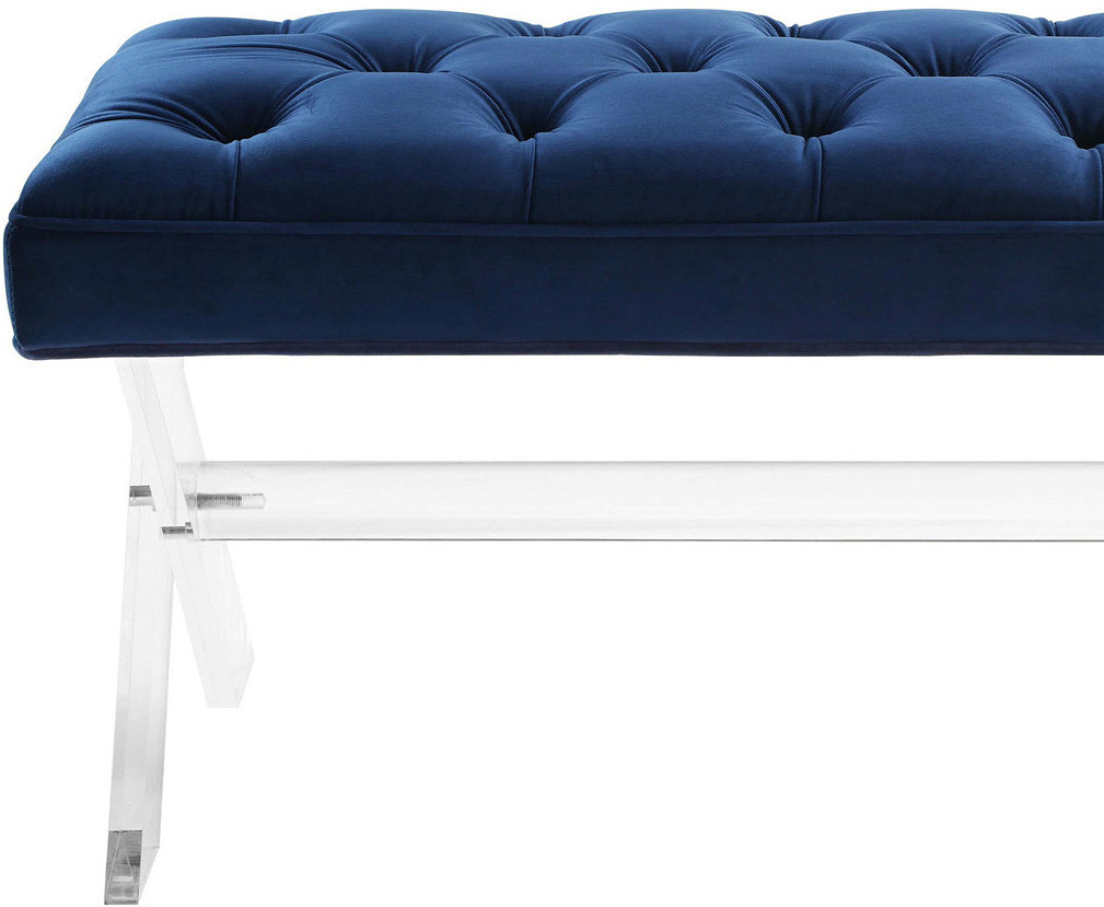 the claudia bench in navy