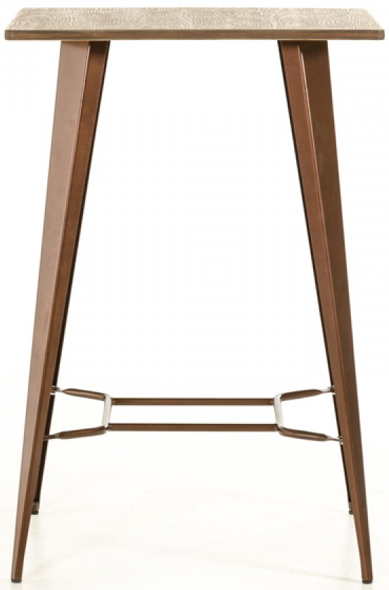 We've got a brand new copper bar table available for sale called the Darius.