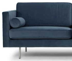 nuevo living cyrus three seater dusty blue