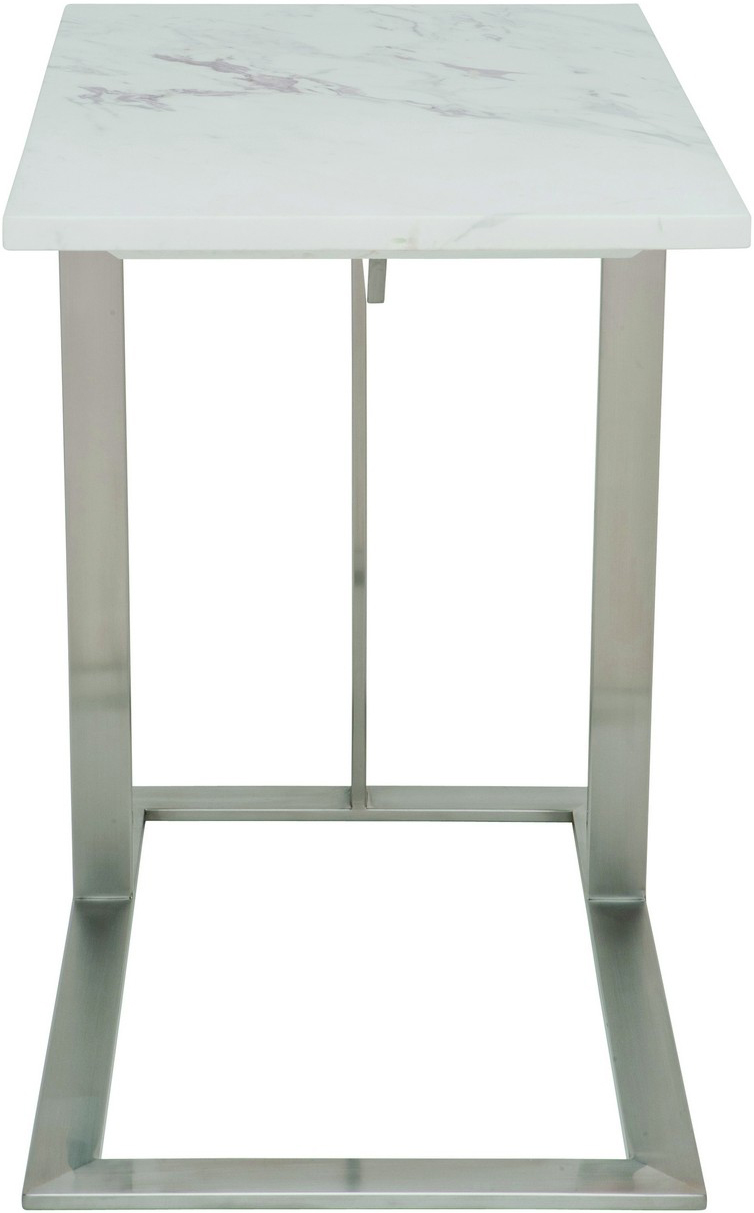 dell side table white marble