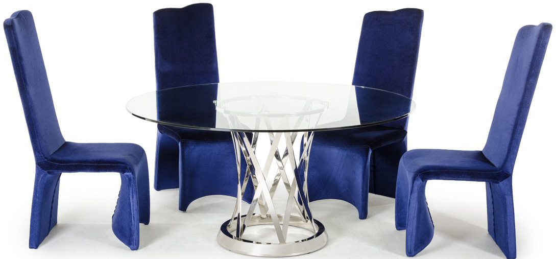 advanced interior designs new dining chair in blue