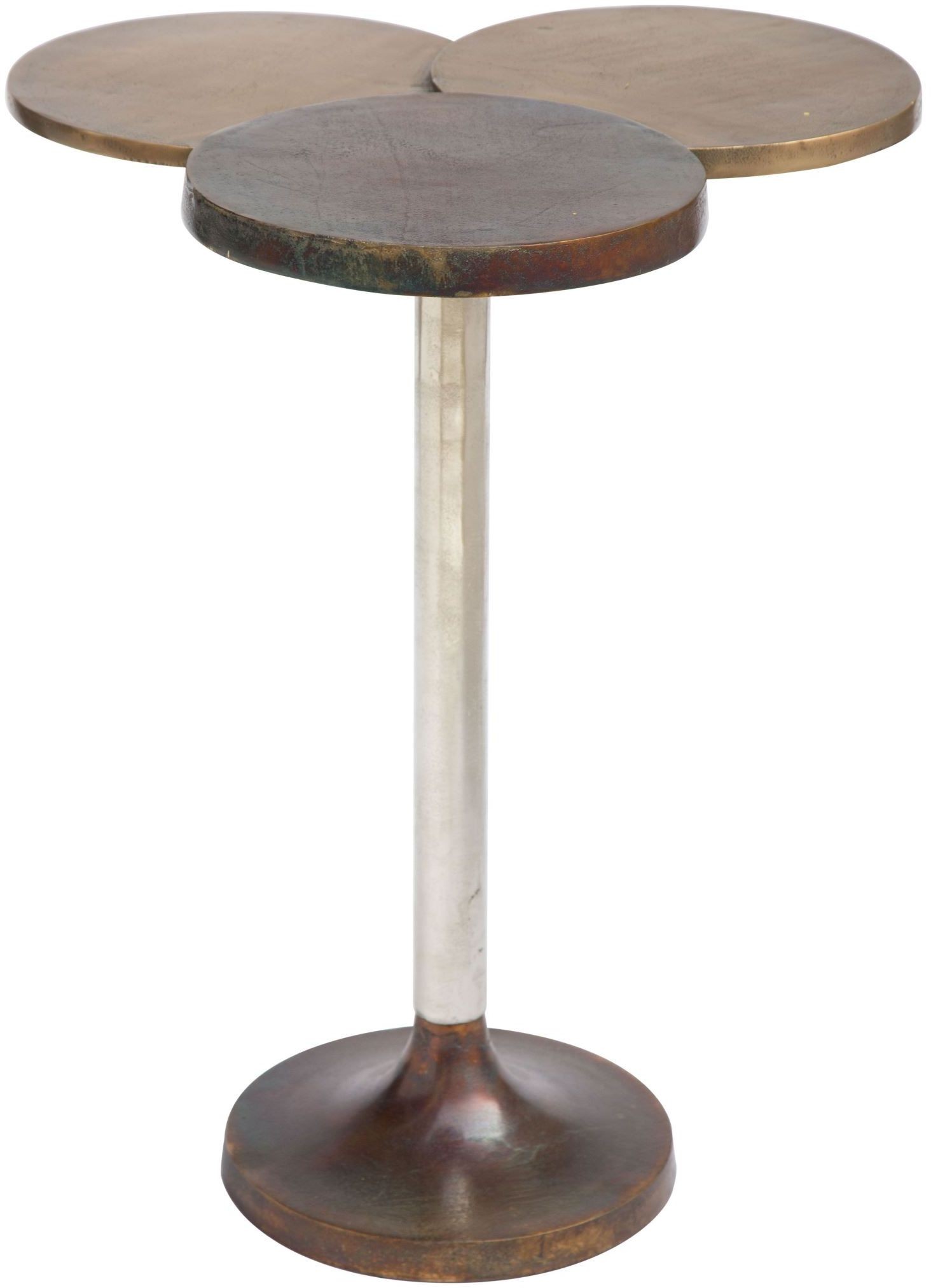 dundee accent table antique brass