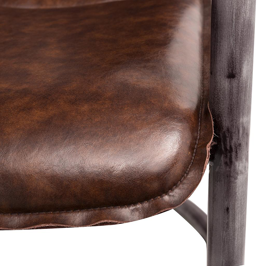 the gear dining chair in vintage brown