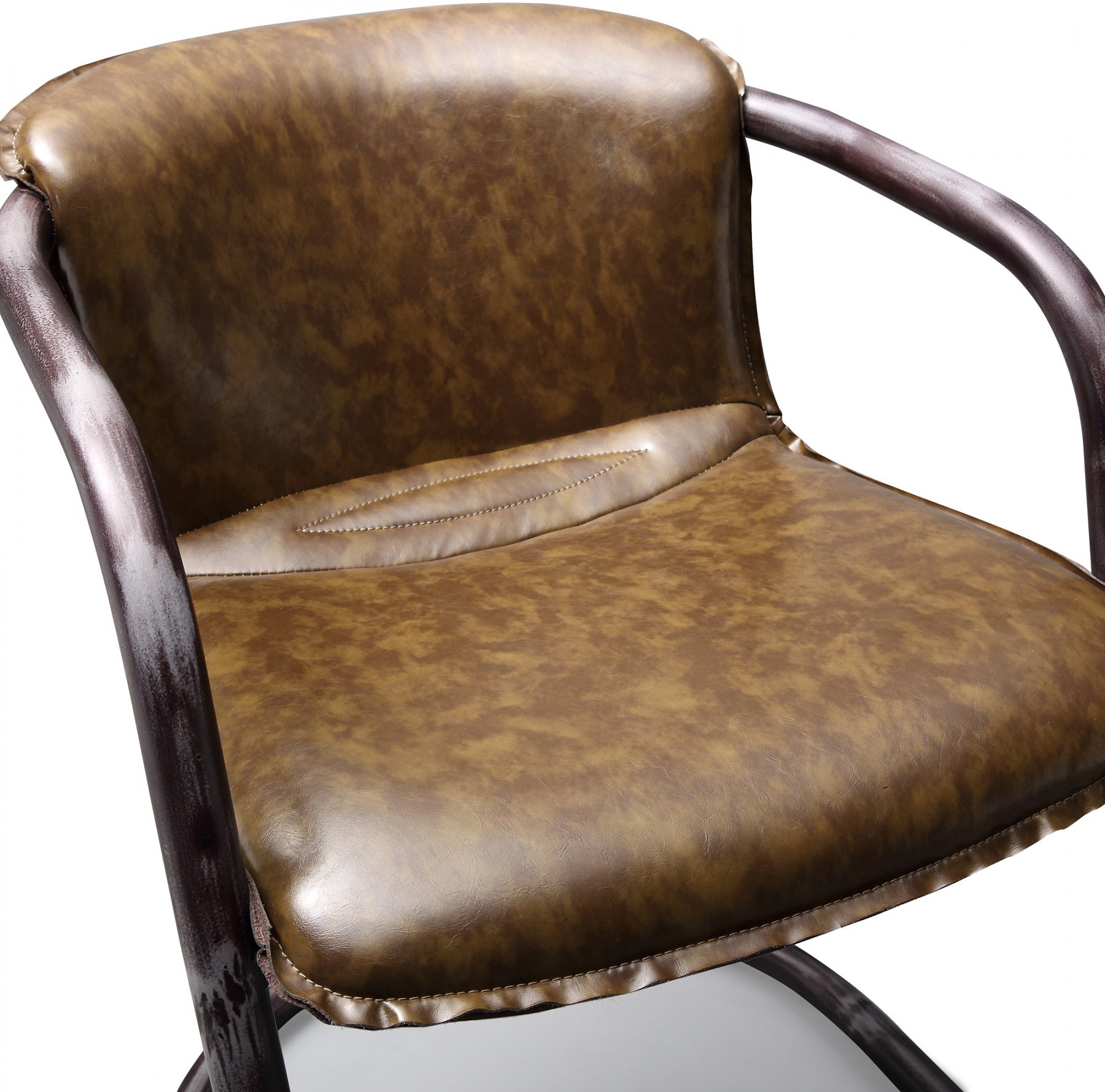 the gear dining chair in vintage cognac