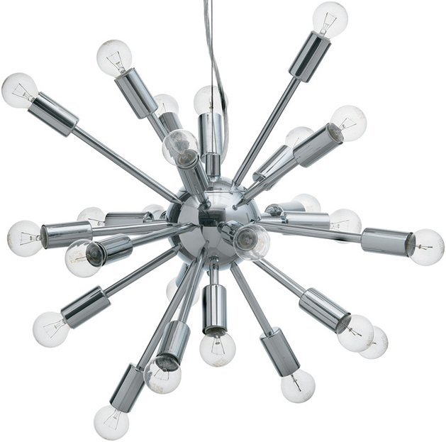 The HGML119 Nuevo Sputnik Pendant Lamp brings a classic design into modern form.