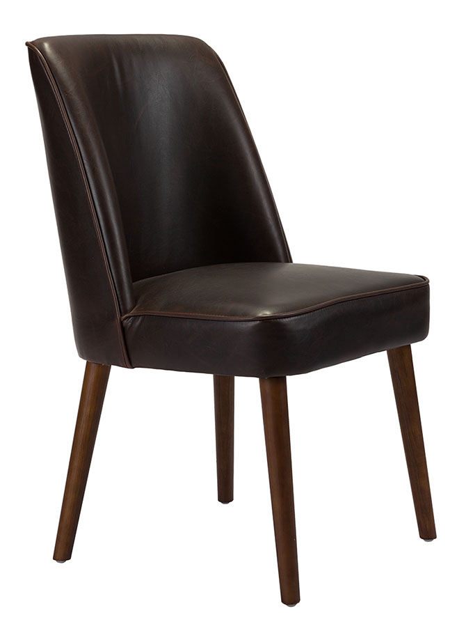 zuo modern kennedy dining chair dark brown