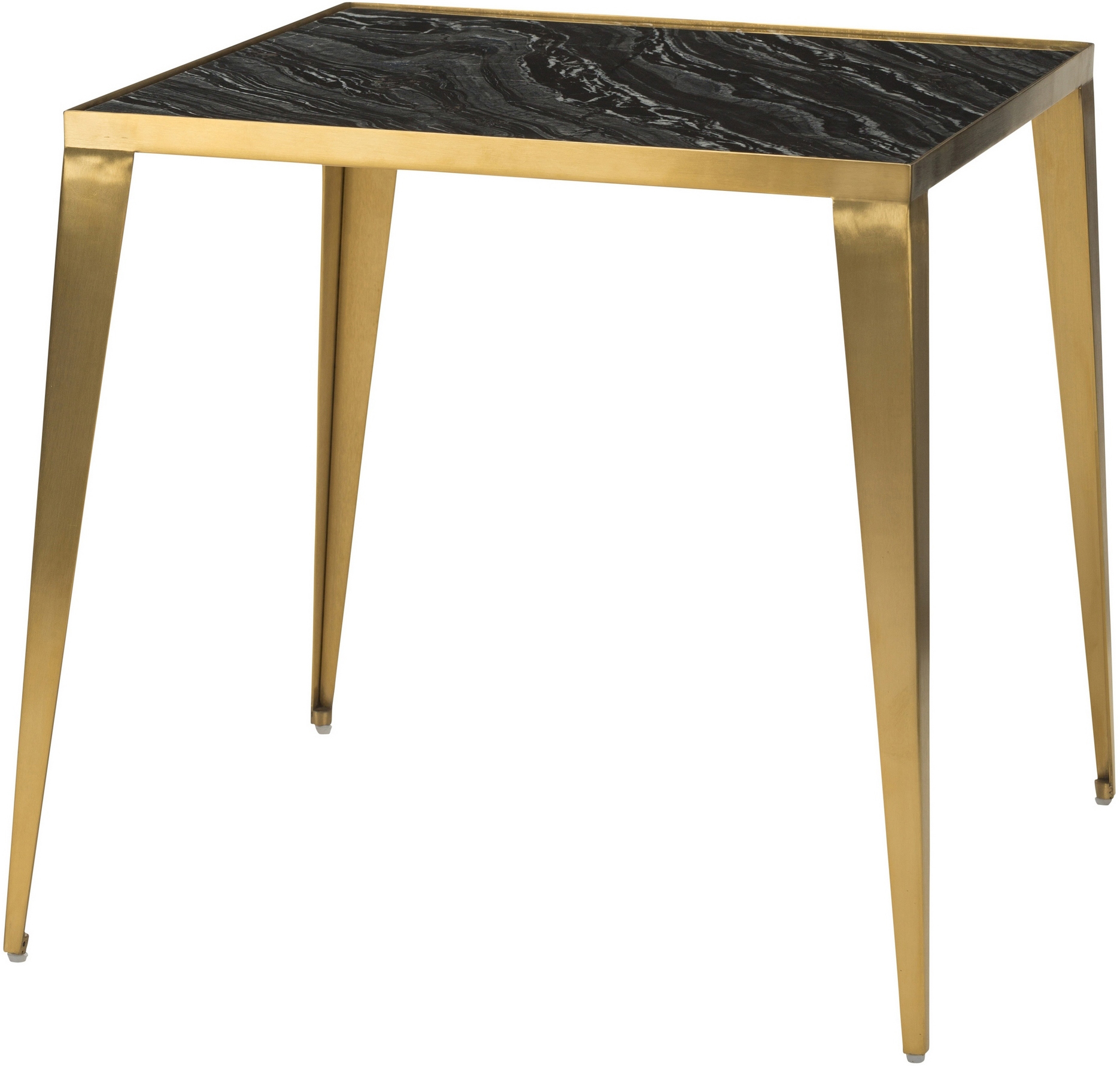 mink side table black gold