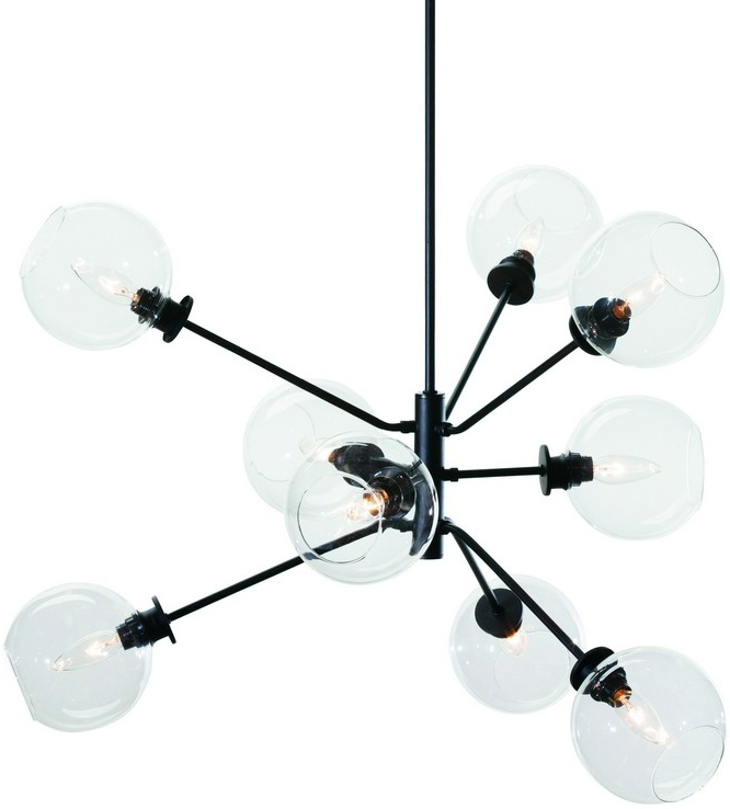 atom pendant lamp in clear by nuevo