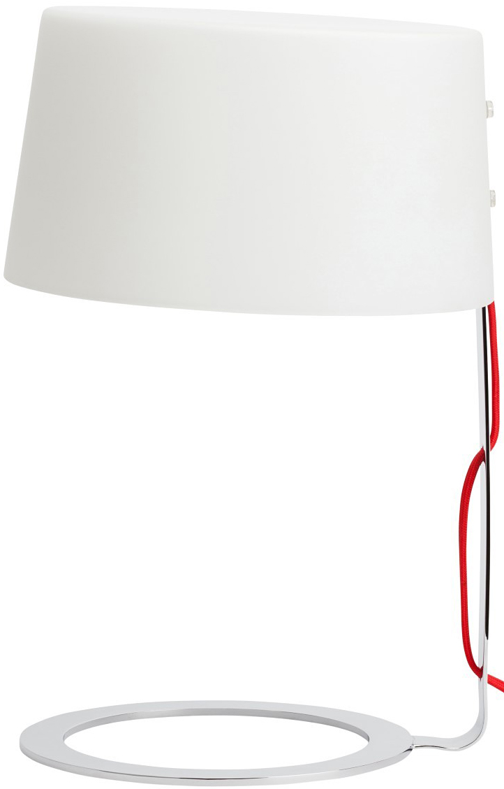 the nuevo scarlet table lamp in white