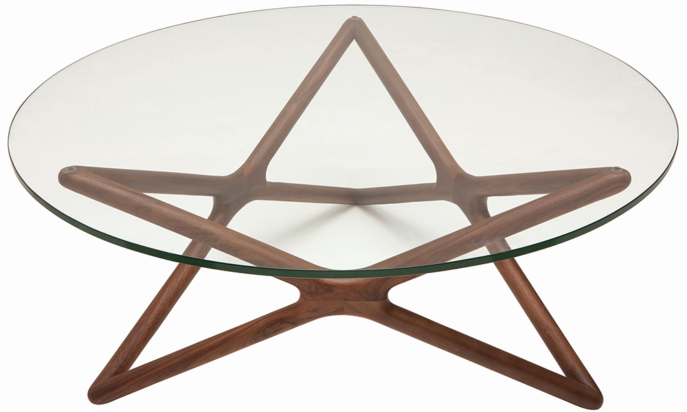 The Nuevo Living Star Coffee Table Can Be Purchased In A American Walnut Or Ash Finish