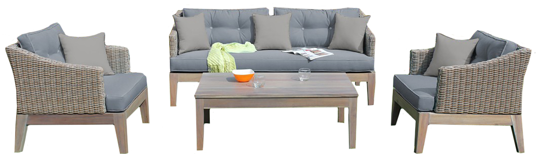 Brand new outdoor gray sofa set