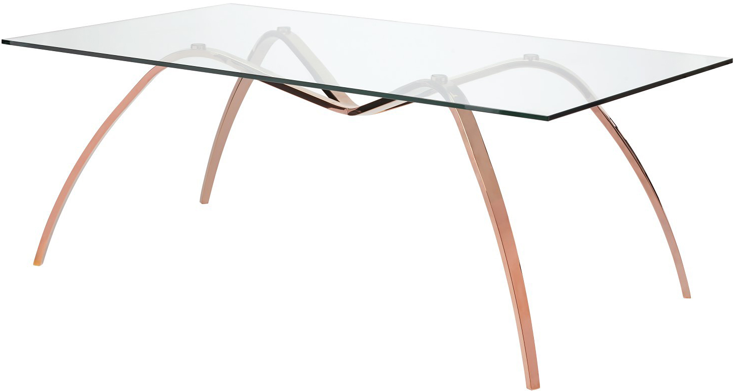 Sereno Dining Table, Rose Gold | Spider Dining Table