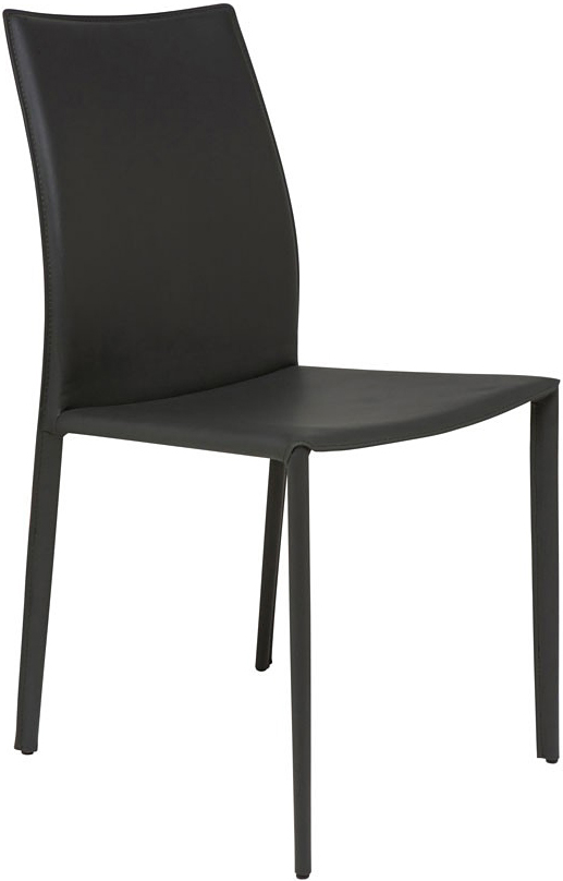 the nuevo sienna dining chair in dark grey