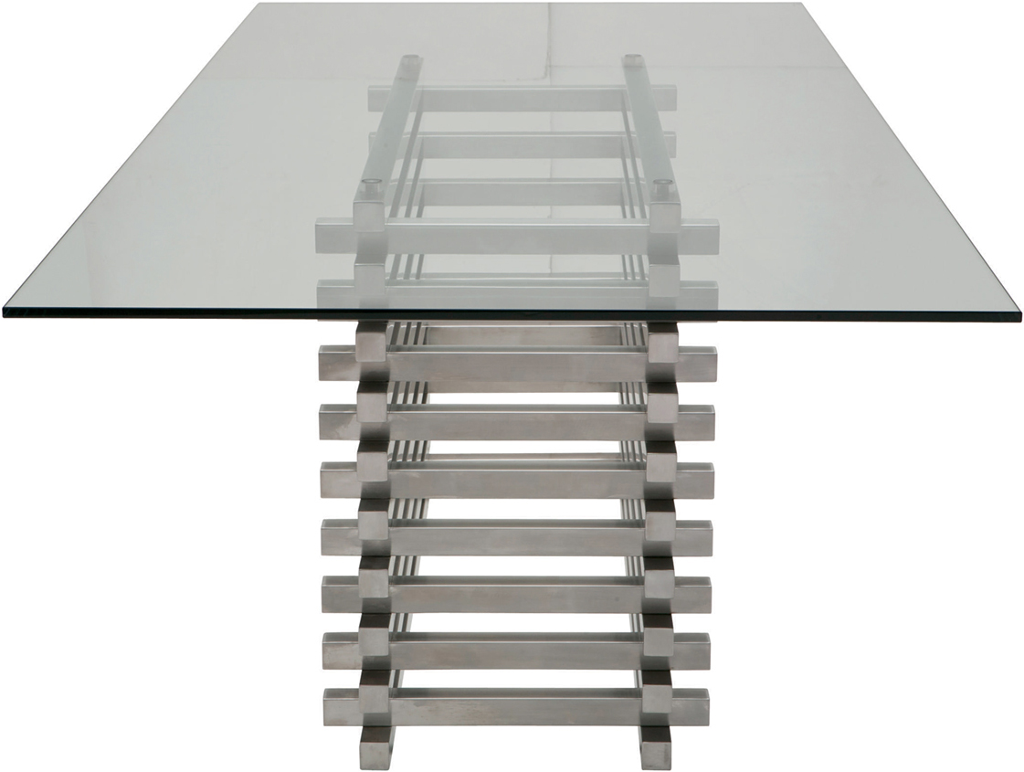 stacked dining table by nuevo living