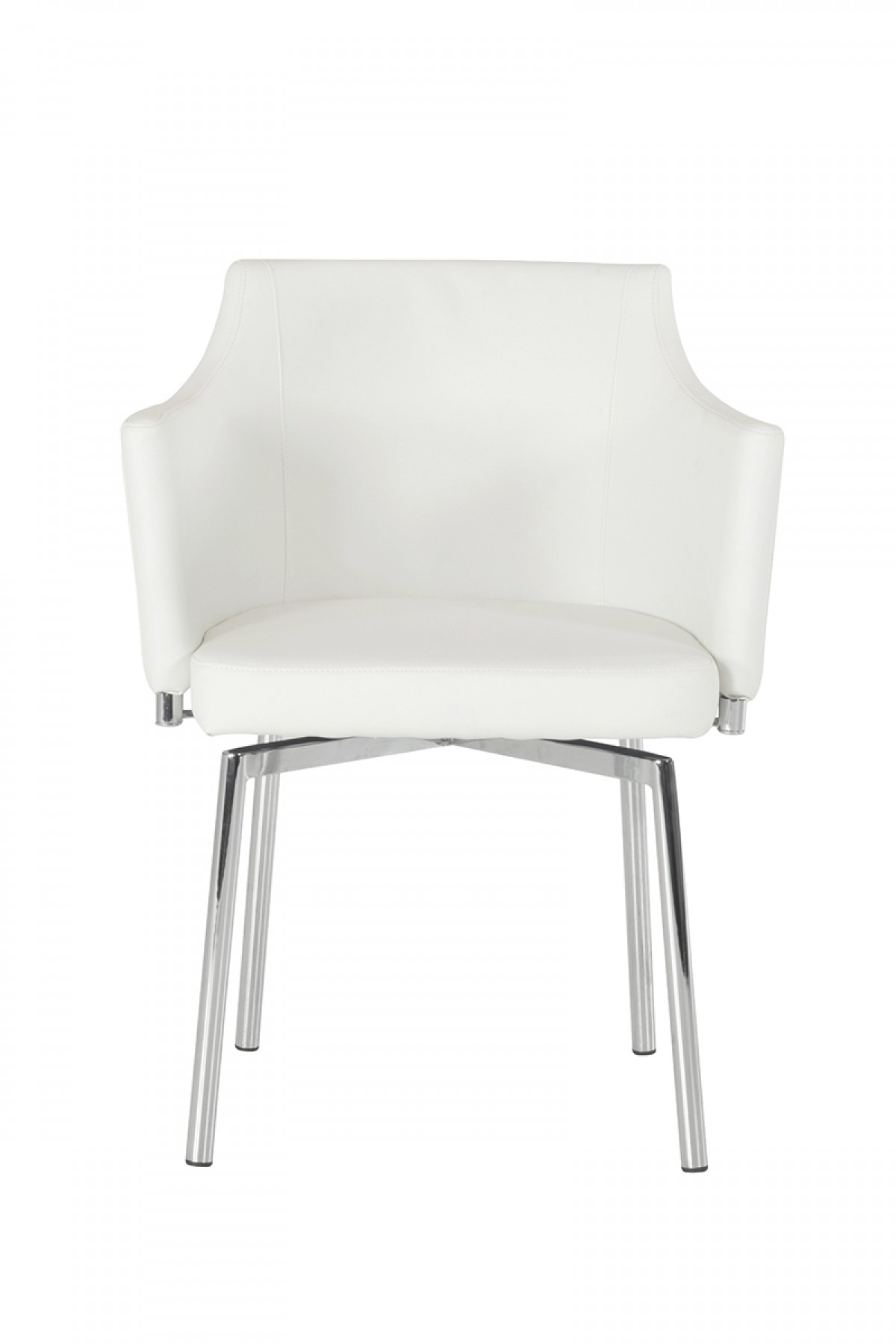 check out the brand new white leatherette dining chair available at advanced interior designs