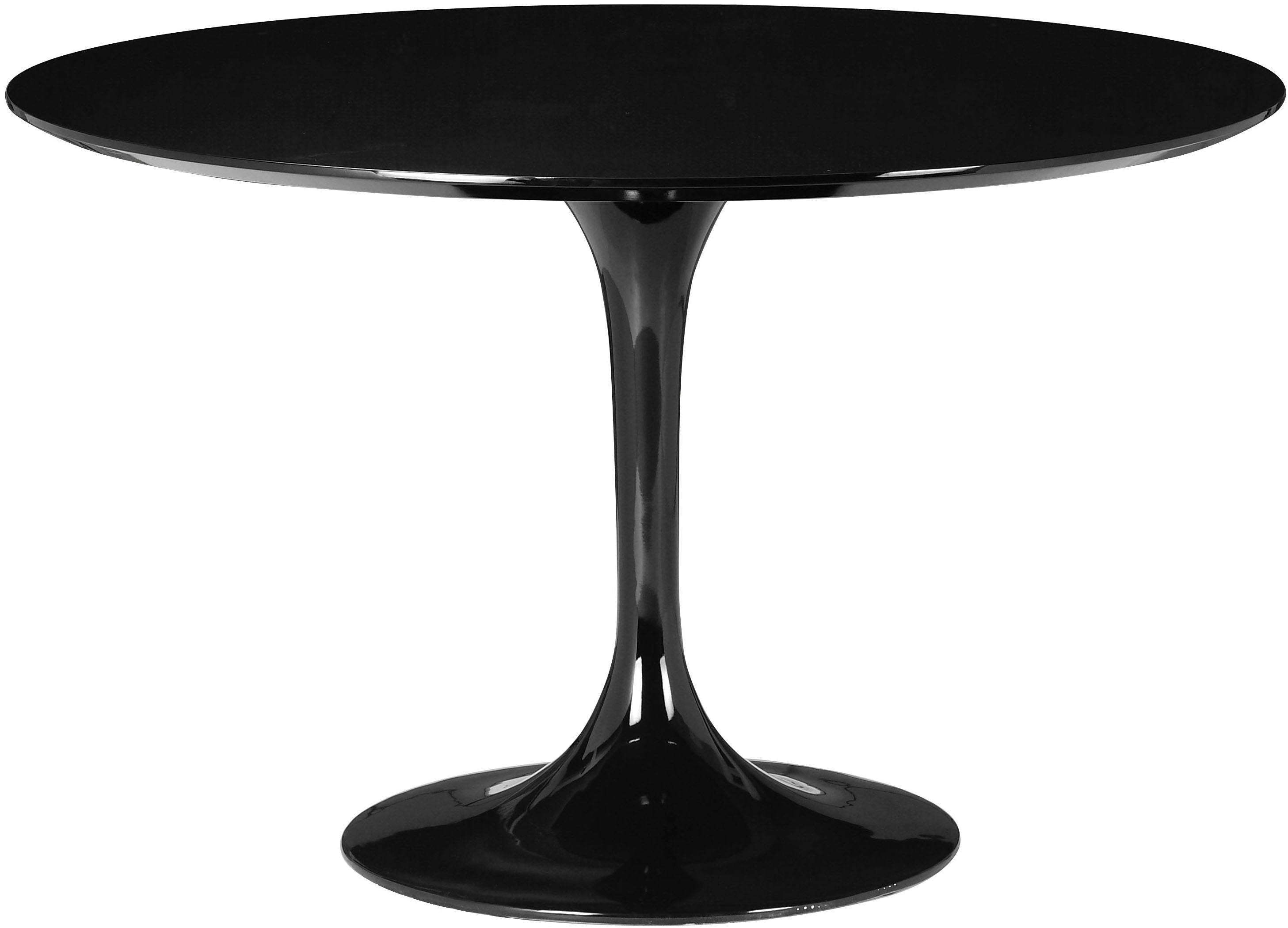 the black round wilco dining table by zuo modern