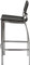 Marcello Leather Counter Stool Black