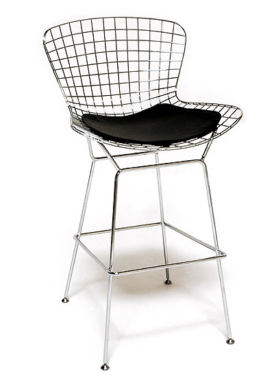 chrome wire counter stool