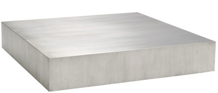 Nuevo Siren Coffee Table Brushed Stainless Steel