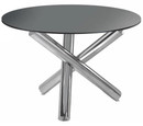 Victor Black Glass Dining Table