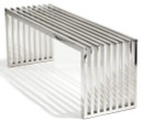 Polished Stainless Steel Bench - 47"