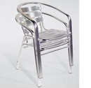 Indoor/Outdoor Aluminum Stacking Chairs - (Set of 6)