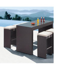 Agadir Outdoor Table and Bench Set - 5 Piece