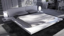Japanese Style Platform Bed Queen - Glossy White
