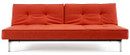 Split Back Sofa With Steel Legs - Burned Orange - INN#94-741010C524-8-2