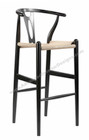 Wishbone Bar Stool - Black