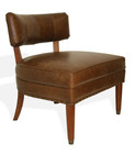 Sorbonne Leather Chair - Vintage Cigar