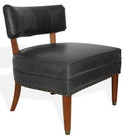 Sorbonne Leather Chair - Antique Black