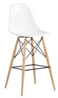 Molded Plastic Bar Chair with Dowel Legs