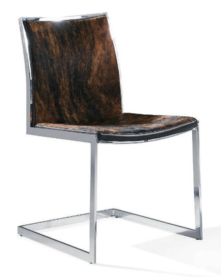 modern cowhide dining chairs
