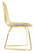 Bertoia Side Chair In Gold Finish