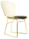 Bertoia Side Chair In Gold