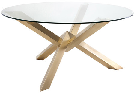 Nuevo Costa Dining Table With Gold Base HGTB271