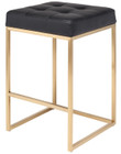 Chi Couner Stool In Gold Finish