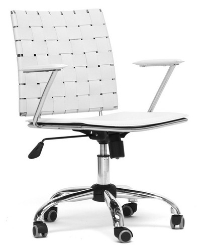 Baxton Studio Vittoria Leather Modern Office Chair