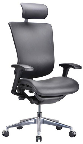 Modrest Watson Modern Black Leather Office Chair