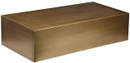 Cube Coffee Table, Brushed Brass