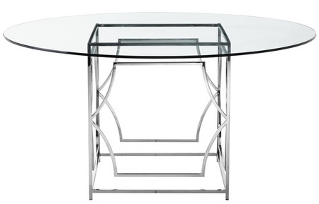 Julia Round Glass 60" Dining Table