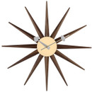 Gorge Nelson Walnut Sunburst Clock 