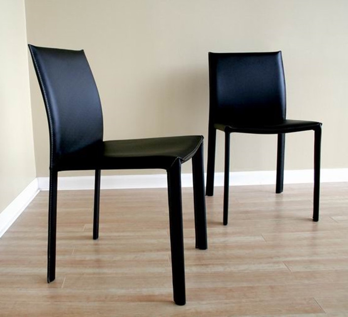 Burridge Leather Dining Chair Set of 2