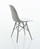 Molded Plastic Side Chair In Double Color Seat, Dowel Legs In Gray seat