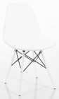 Molded Plastic Eiffel Side Chair With Wood Dowel Legs In Multiple Colors