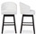 Isaac Tufted Swivel Barstool With Nail Heads Trim