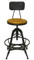 Henry Industrial Design Adjustable Height Counter Stool