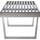 Zoey Bench Stainless Steel 4ft